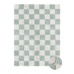 Lorena Canals Wasbaar Tapijt Kitchen Tiles Blue Sage 90x130cm