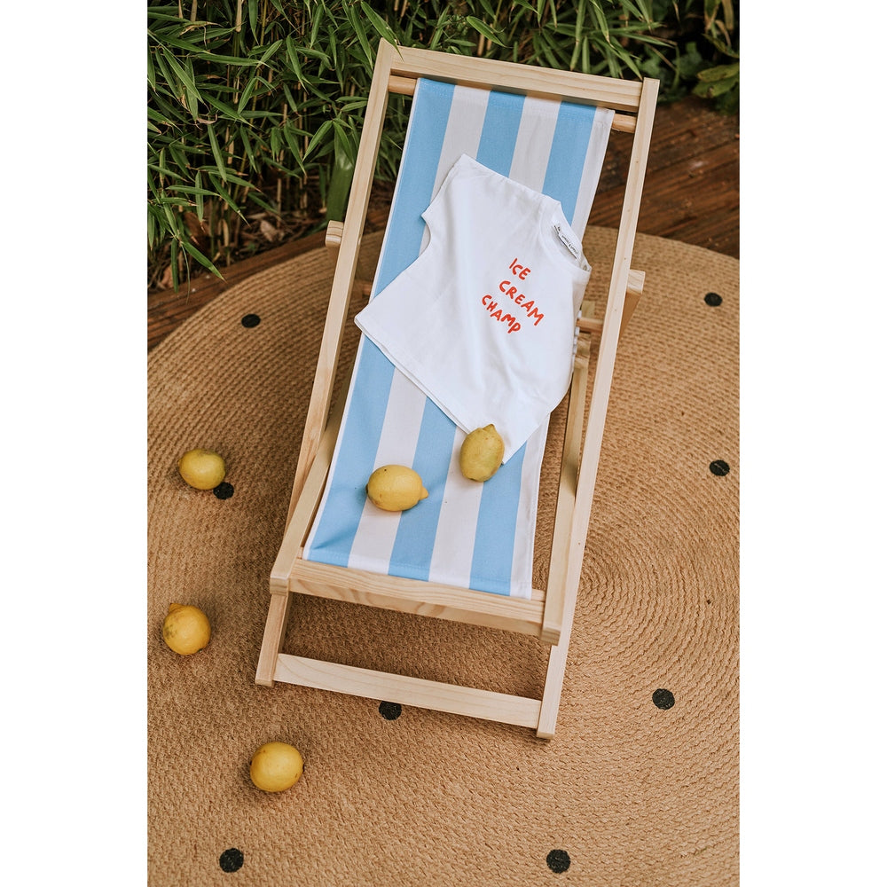 Sproet & Sprout Baby T-Shirt Ice Cream Champ Off-White