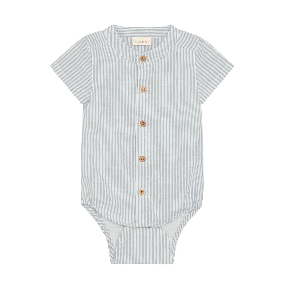 Fixoni Body Shirt Geweven Blauw - Mountain Spring