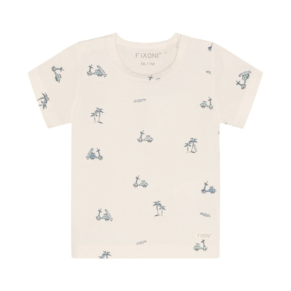 Fixoni T-shirt Blauw - Mountain Spring