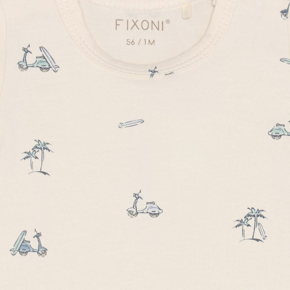 Fixoni T-shirt Blauw - Mountain Spring
