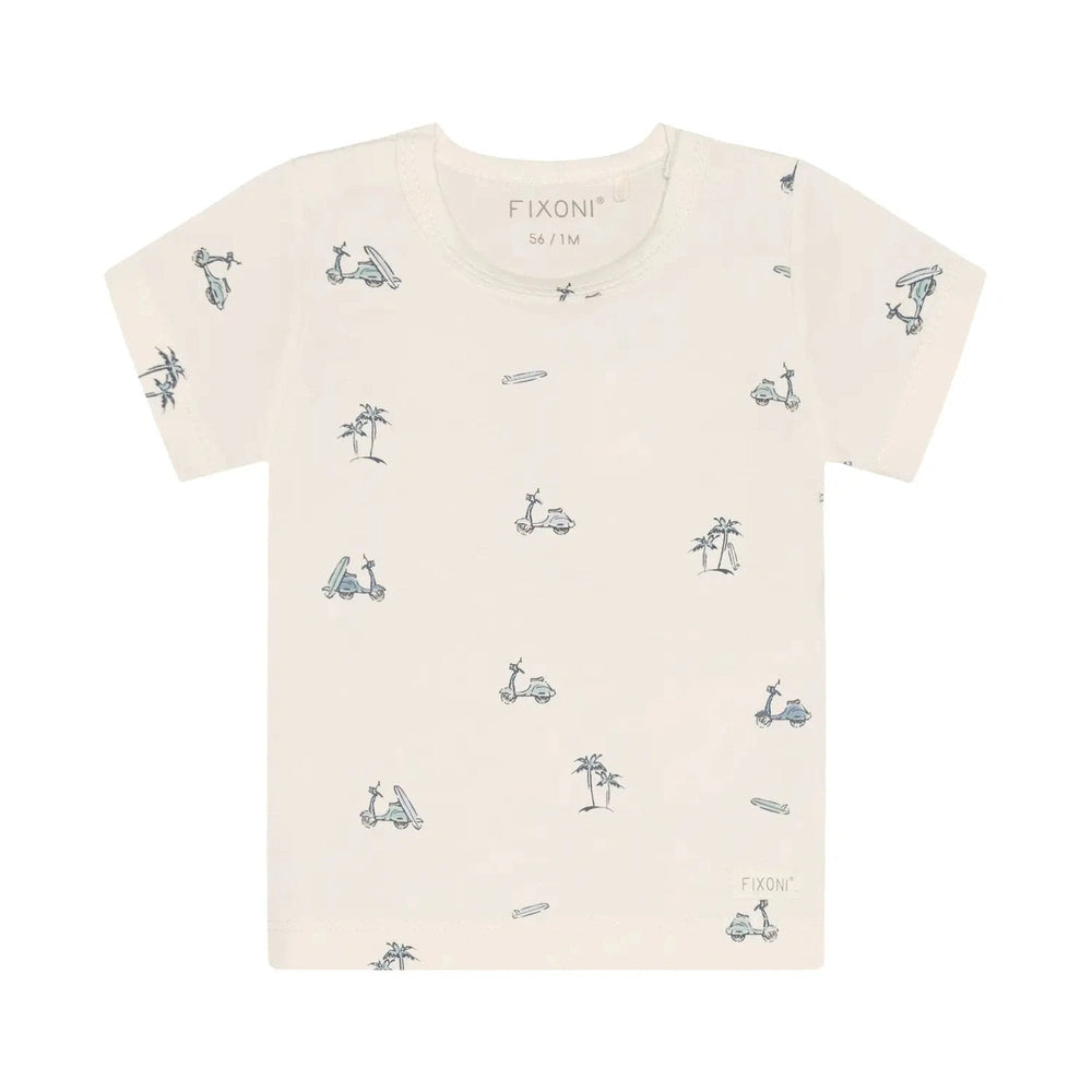 Fixoni T-shirt Blauw - Mountain Spring