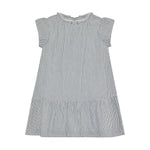 Huttelihut Gestreepte Jurk – Zomerse Kinderjurk – Dark Navy