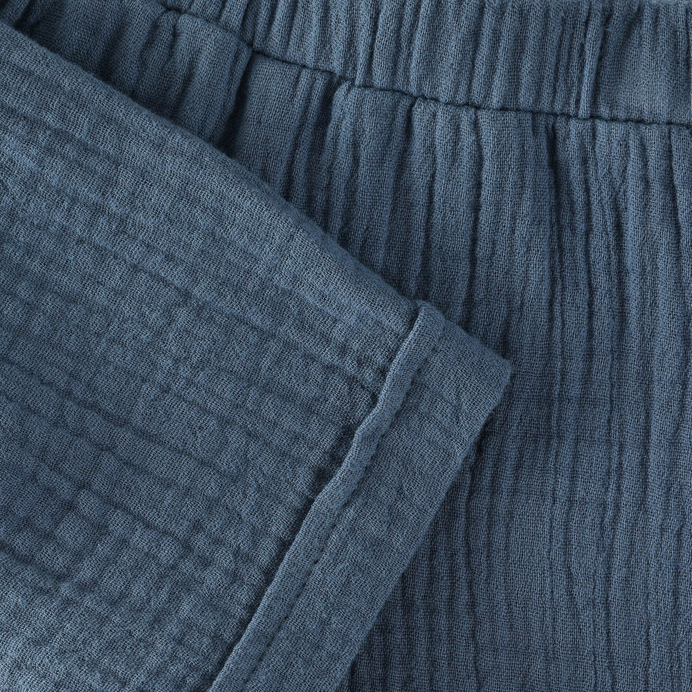 Huttelihut Muslin Shorts – Luchtige Katoenen Short – Dark Navy