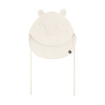 Huttelihut Muslin Zomerhoedje met Oortjes – Luchtig Babyhoedje – White