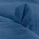 Huttelihut Muslin Zomerhoedje met Oortjes – Luchtig Babyhoedje – Dark Navy