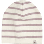 Huttelihut Gestreepte Gebreide Beanie – Rose