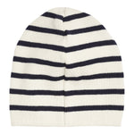 Huttelihut Gestreepte Gebreide Beanie – Dark Navy