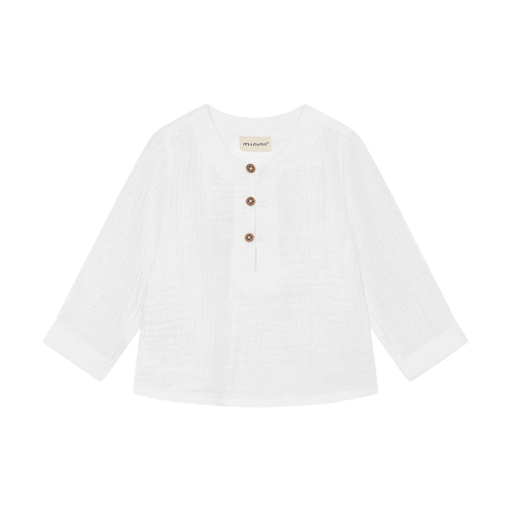Minymo Chemise à Manches Longues Blanc Éclatant