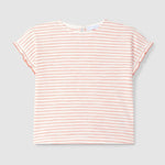 Laranjinha Katoenen T-Shirt Met Bloem Voor Kinderen - Raspberry