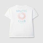 Laranjinha Katoenen T-Shirt Voor Kinderen "Nautic Club" - Off-White