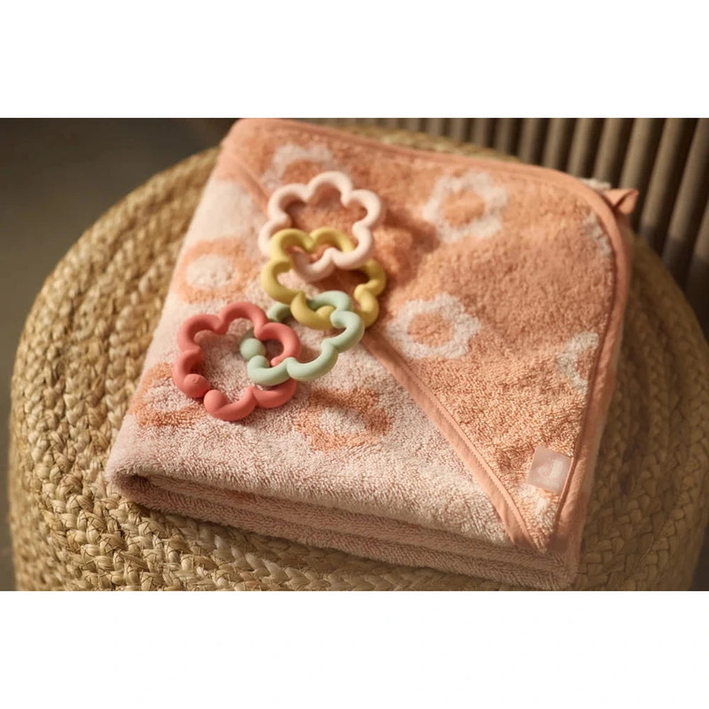 Jollein Badcape Badstof 75x75cm Jacquard Flower