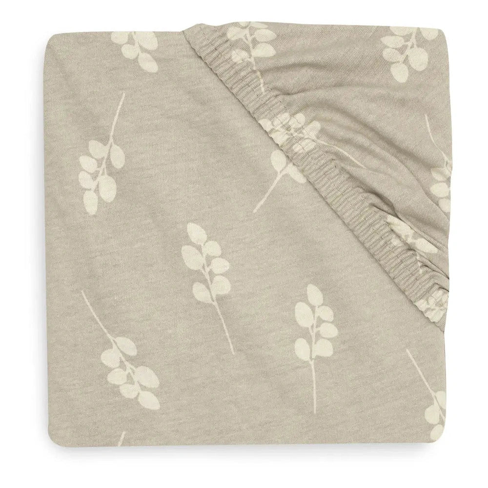 Jollein Hoeslaken Twig Olive Green 70/75x140/150cm