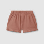 Snug Shorts Terracotta Met Ruffles