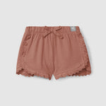 Snug Shorts Terracotta Met Ruffles