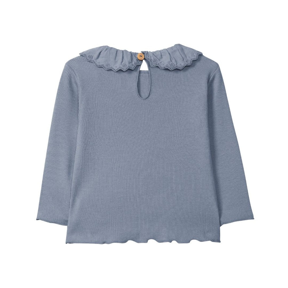 Snug Katoenen Longsleeve - Indigo