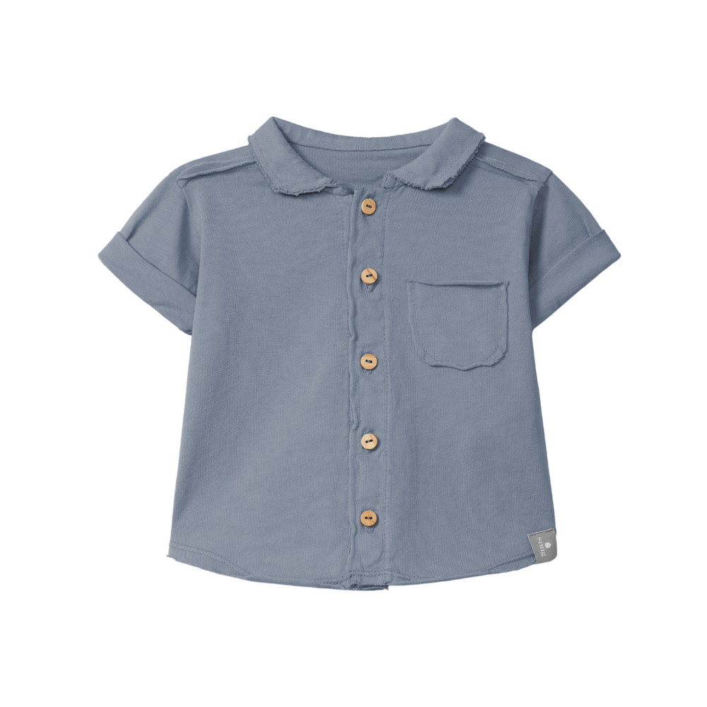 Snug Katoenen Polo - Indigo