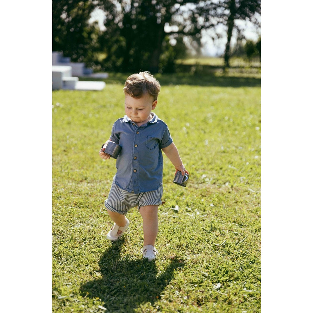 Snug Katoenen Polo - Indigo