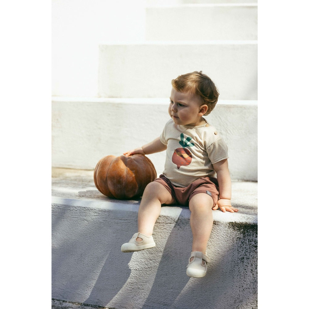 Snug Katoenen T-Shirt - Terracotta