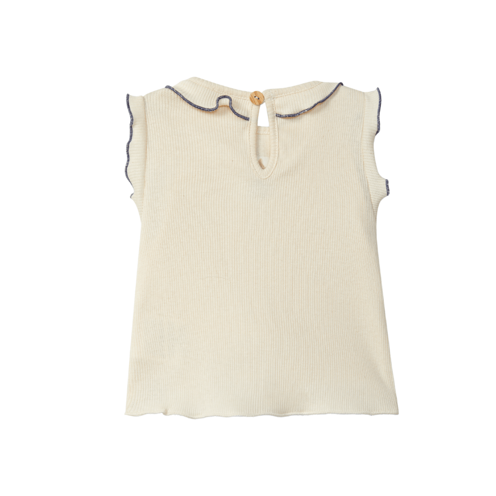 Snug Katoenen Top - Indigo