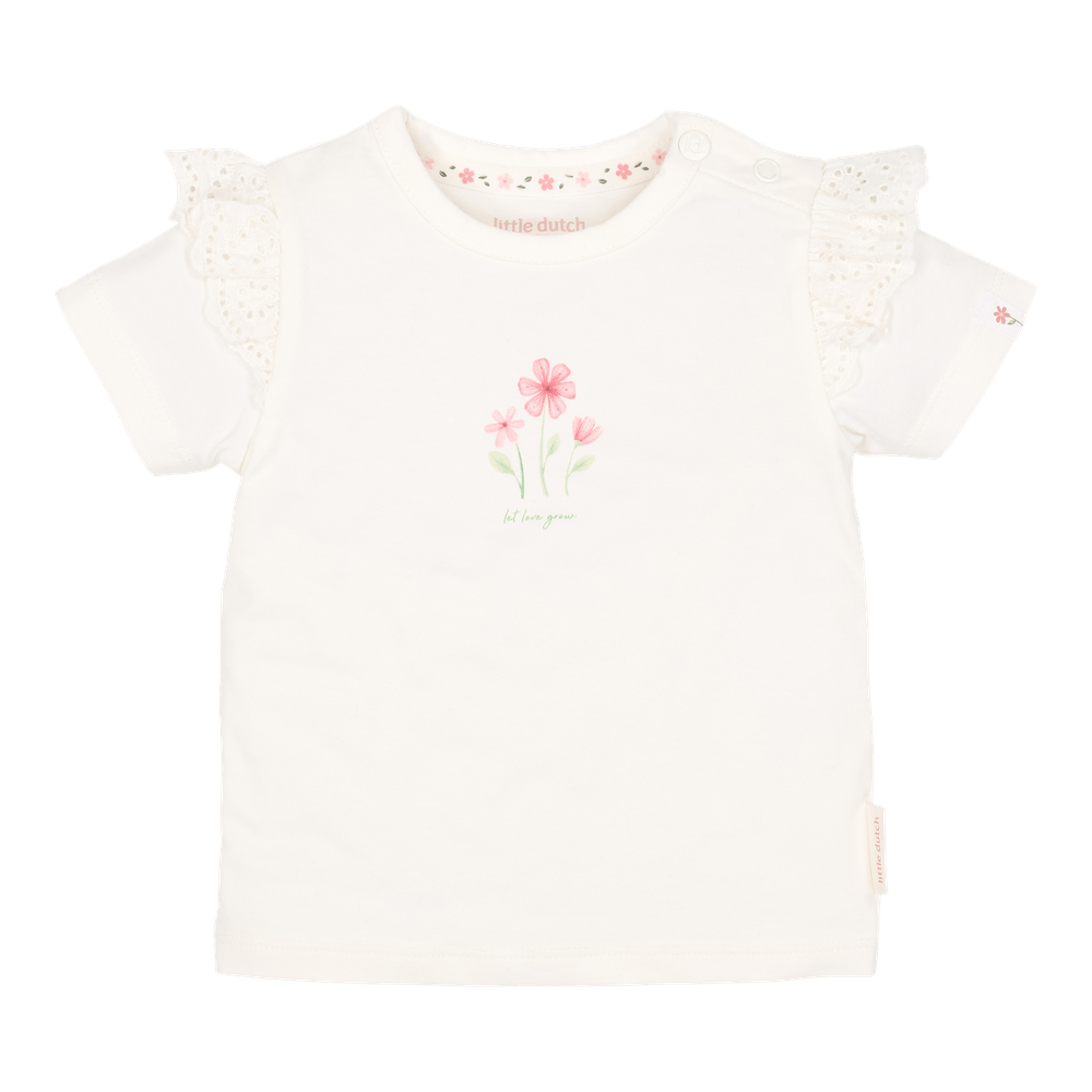 Little Dutch T-shirt Met Korte Mouw - Off White