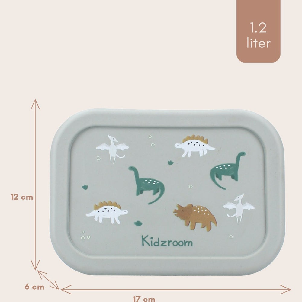 Kidzroom Lunchbox Small Talk Dino's - Groen
