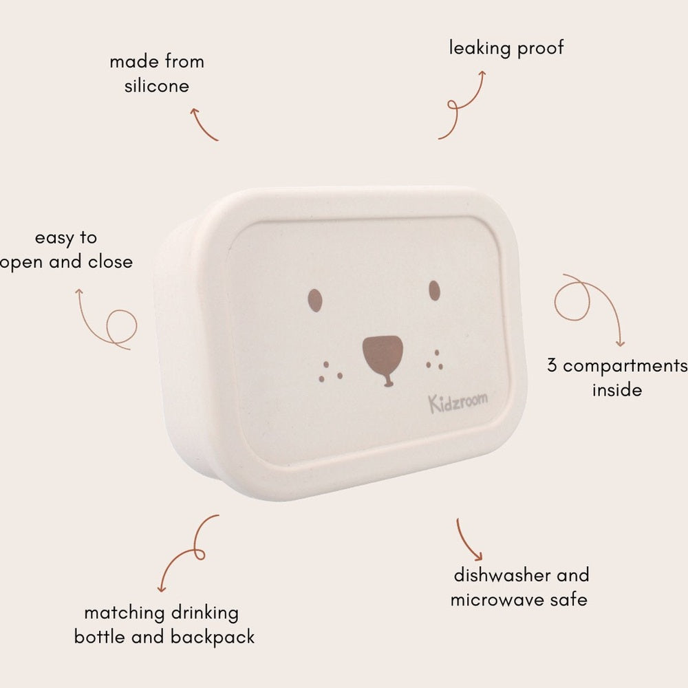 Kidzroom Lunchbox Beary Excited - Beige