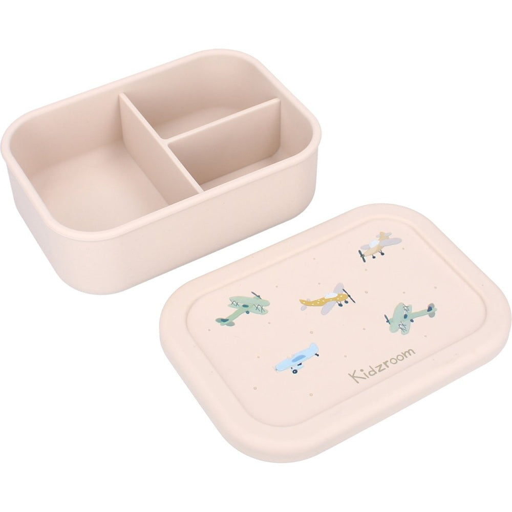 Kidzroom Lunchbox Small Talk Vliegtuigen - Beige