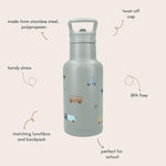 Kidzroom Drinkfles Sweet Cuddles Auto's - Groen