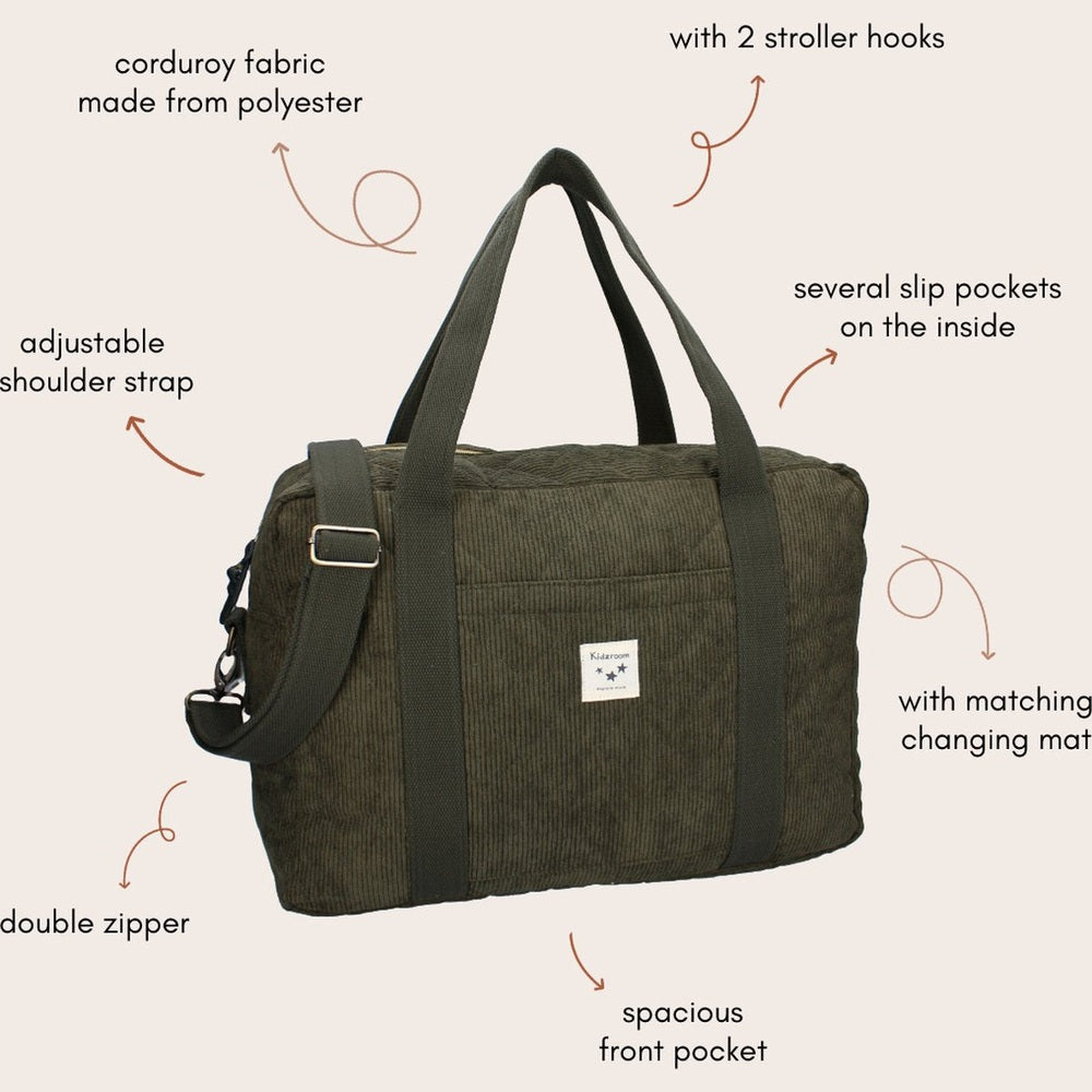 Kidzroom Luiertas Care Thinking Little Thoughts - Groen