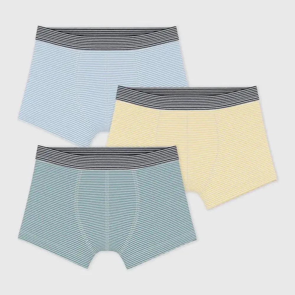 Set met katoenen boxershorts met strepen voor kinderen