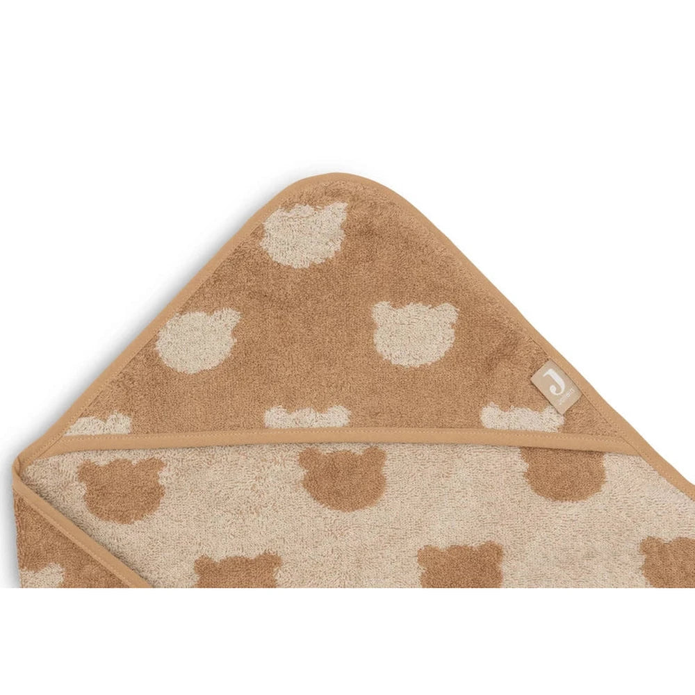 Jollein Badcape Badstof 75x75cm Jacquard Teddy Bear