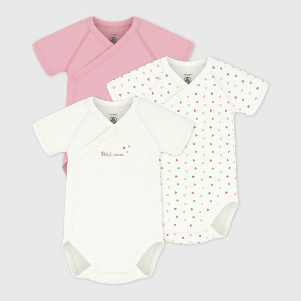 Petit Bateau | van katoenen babyrompertjes met print en korte mouwen