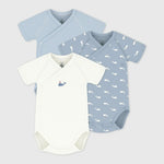 Petit Bateau | Lot de bodies bébé en coton imprimés à manches courtes