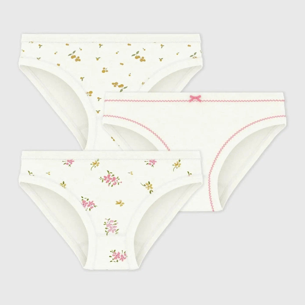 Lot de culottes en coton à imprimé fleuri pour enfants | Petit Bateau