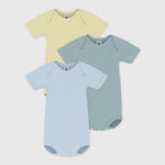 Petit Bateau | Lot de bodies en coton à manches courtes à rayures