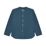 Huttelihut Lange Mouwen Muslin Shirt – Ademend Katoen – Dark Navy