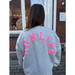 Grijze Sweater met tekst voor volwassene | onesize