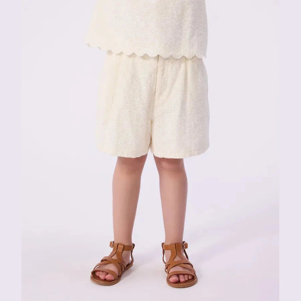 Petit Bateau | Katoenen short met hartjesmotief voor kinderen