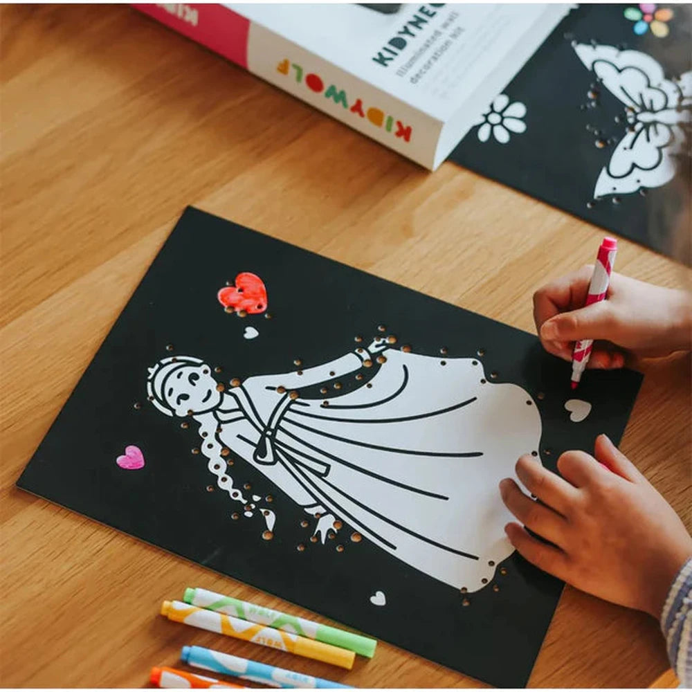 Kidywolf Kidyneon Knutselpakket Wanddecoratie - Fantasie