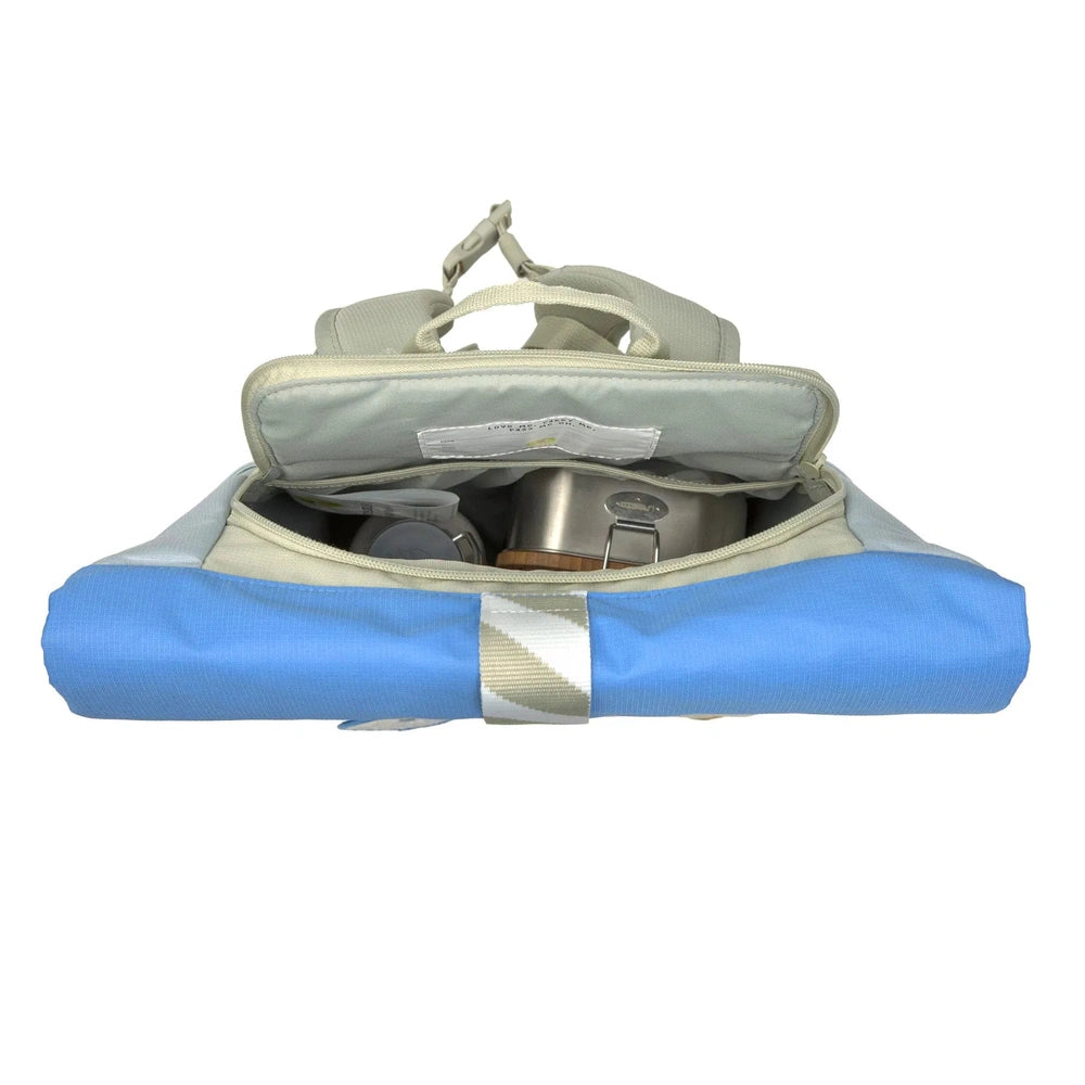 Lässig Rolltop Rugzak Sunny Explorer - Blauw