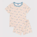 Petit Bateau | Korte katoenen kinderpyjama met olifantenprint