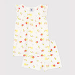 Petit Bateau | Korte katoenen kinderpyjama met vruchtenprint