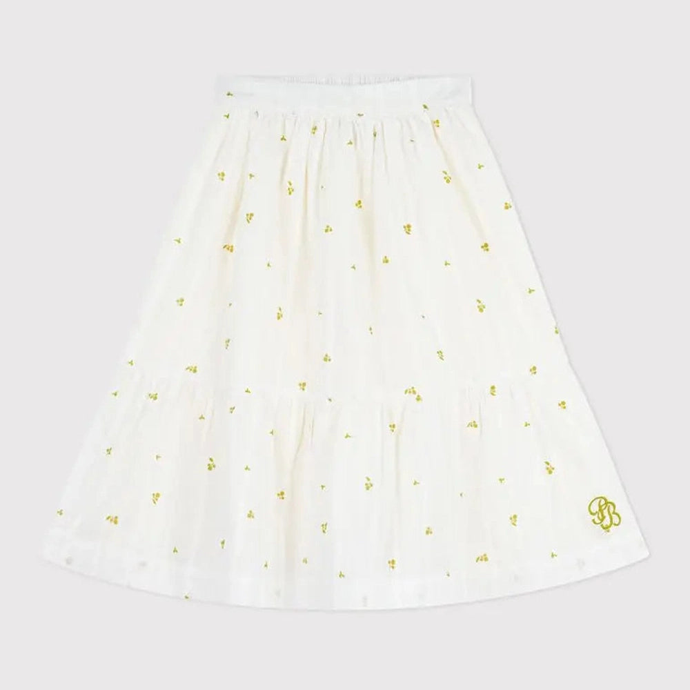 Petit Bateau | Katoenen lange kinderrok met bloemenprint