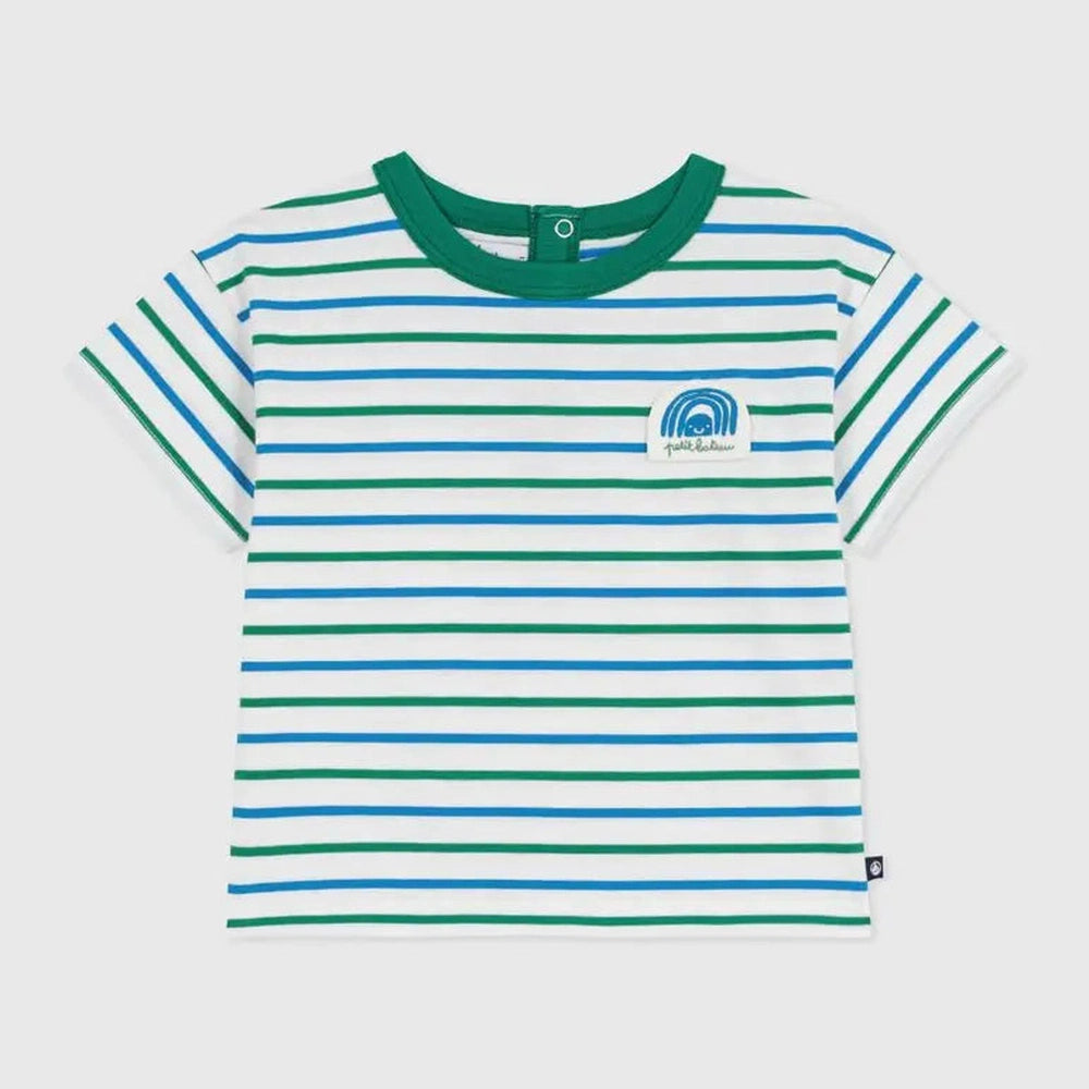 Petit Bateau | Katoenen T-shirt met korte mouwen en streepjes voor baby's