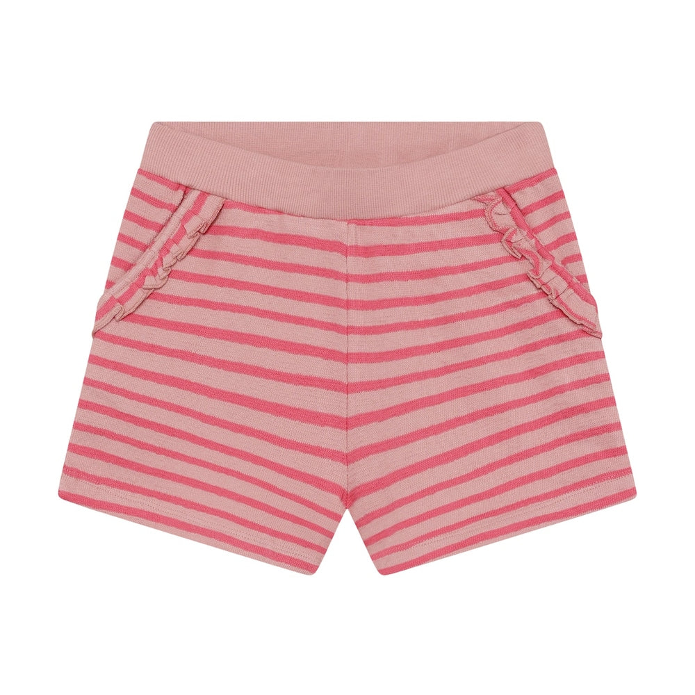 Minymo Shorts Gestreept Rosy Tough