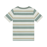 Minymo I T-shirt Korte Mouw - Gestreept Lily Pad