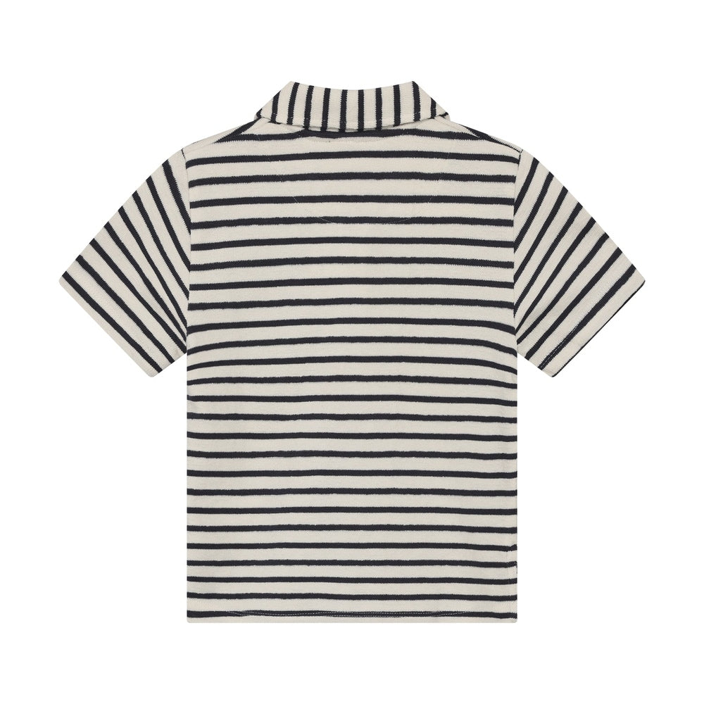 Minymo I Polo T-shirt Korte Mouw Gestreept Vanilla Ice