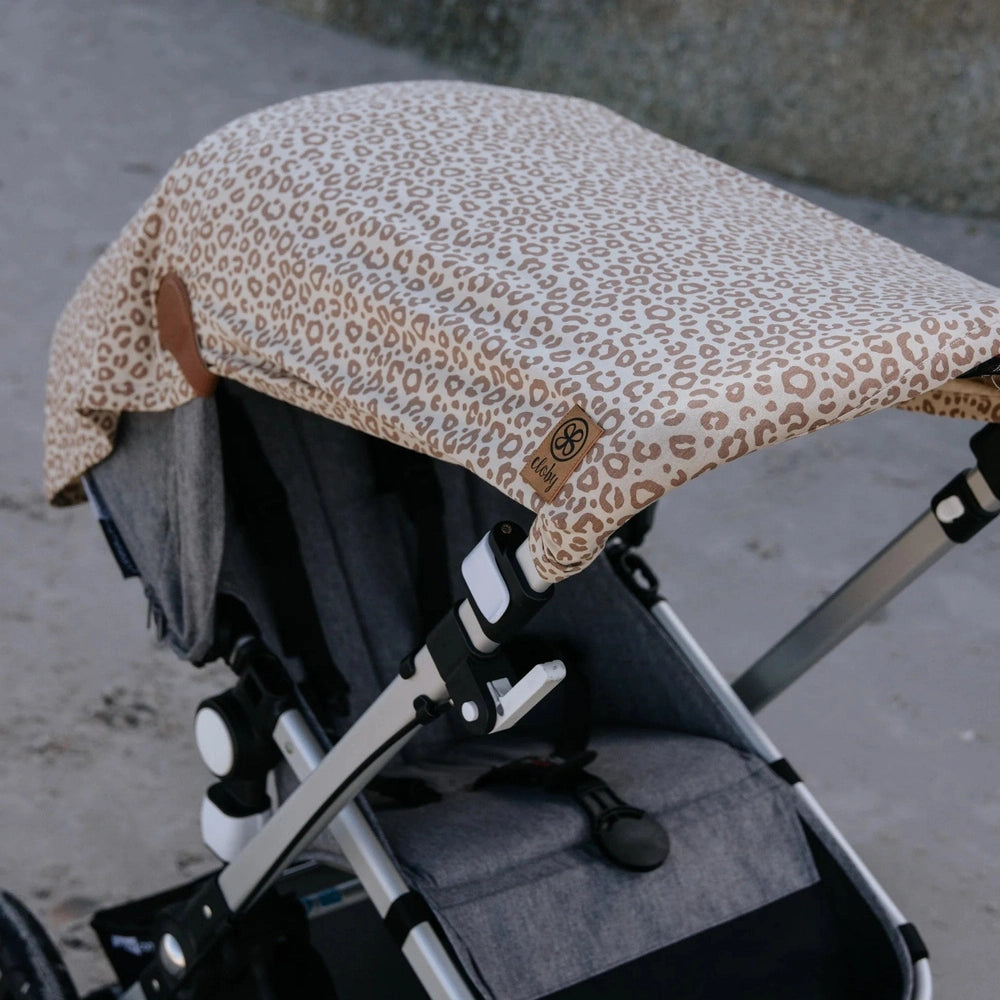 Tissu anti-UV Cloby en léopard brun – UPF 50+