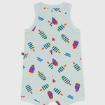 Petit Bateau Kort babypakje van katoen met ijsjesprint